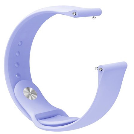 Snygg silikonklockarmband med spänne i rostfritt stål för Active 3 Move hr-klocka (lila)
