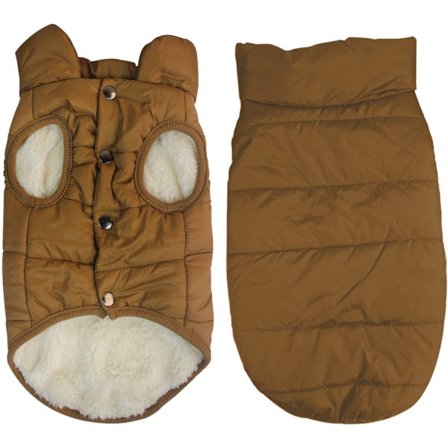 Varm Vandtæt Vindtæt Hundefrakke Brun 1 Stykke til Små Hunde