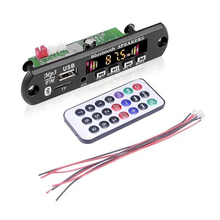 Decoder MP3 Afspiller Bluetooth 5.0 FM Radio TF USB AUX Optager Modul stereo med farveskærm Fjernbetjening Understøtter 2*25W effektforstærker DC 6v-