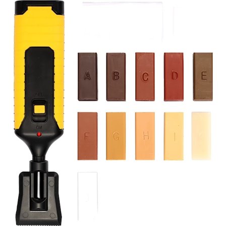 Laminatreparasjonssett, 11 farge hardvoksstifter, 17 deler