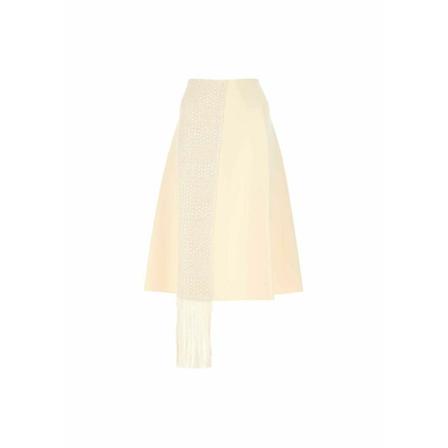 Jil Sander, Midi Skirts Beige, Dames, Maat:M,Viscose