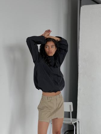Freja Wewer x NA-KD Jupe courte en jean - Mini jupes - Beige - EU 44