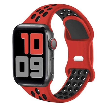 Apple Watch-armband 49 mm 44 mm 45 mm 42 mm 41 mm 38 mm 40 mm armband iwatch 8 SE 7 6 5 Ultra 49 mm röd svart 38 40 41 mm