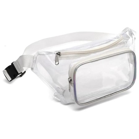 Gjennomsiktig midjeveske Gjennomsiktig veske HVIT