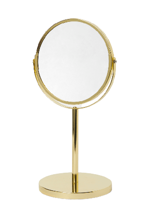 Åhléns Home Spegel på fot ASPÖ Badrumstillbehör Guld ONESIZE