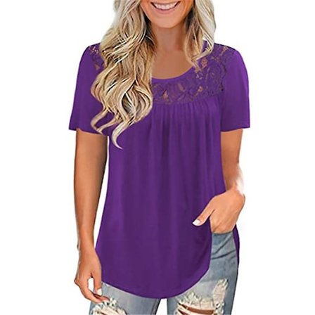 Naisten T-paidat Crew Neck Lyhythihaiset Topit