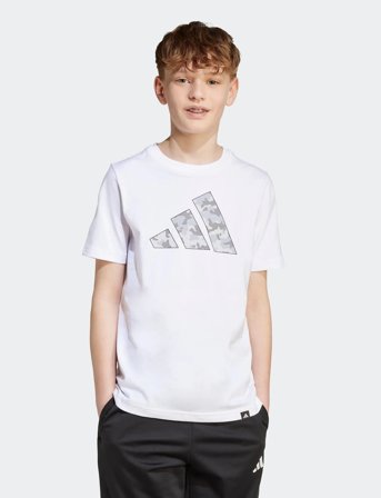 adidas Sportswear J Camo T - White - 128