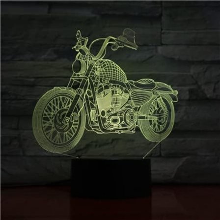 Uruzuo Motorcykel Nattlampa för Pojkar Leksak Lampa, Presenter till Motorcykelälskare, Festdekoration Födelsedagspresenter till Barn, Motocross 