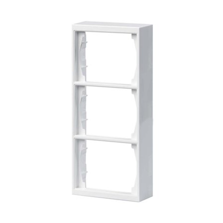 ABB Impressivo Korotuskehys 2-osainen, valkoinen 3-paikkainen, Kytkimet & pistorasiat