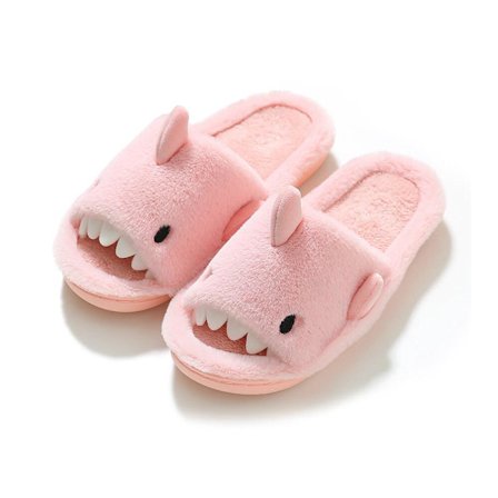 Tøfler Herre Dame Vinter Hai Hjemmetøfler Plysj Tøfler