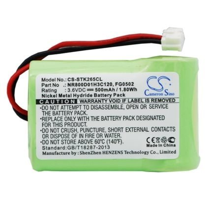 Batteri til trådløs telefon til France Telecom Amarys 265, Amarys 265SF, Amarys 275 og andre.