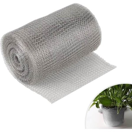 Rustfrit Stål Net, 12,5cm*12m, Fleksibelt Kobbernet, Anti Rotte