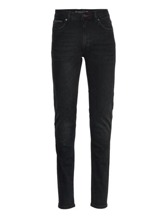 Slim Bleecker Pstr Milton Black Slim Jeans Sort Tommy Hilfiger