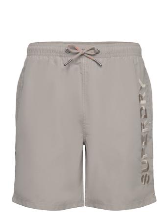 Premium Emb 17" Swim Short Beige Superdry Sport