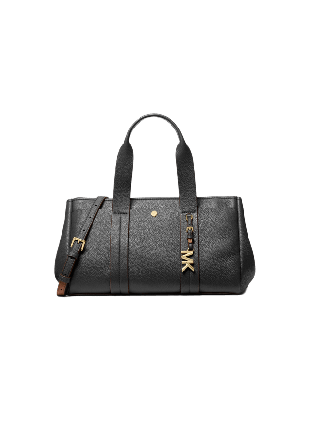 Michael Kors Romee Small Pebbled Leather Satchel Handväskor Dam Svart ONESIZE