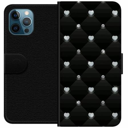 Apple Iphone 12 Pro Max Plånboksfodral Bling Heart