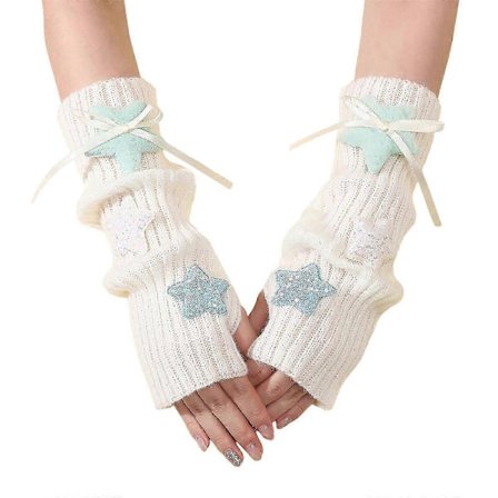 Tyylikkäät pitkät resorihihansuut käsineet käsivarsien lämmittimet ylhihat Tekstiviestien käsienlämmitin 2000-luvun trendi monivärinen