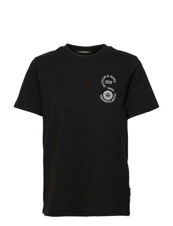Tee With Graphics In Organic Cotton Black Scotch & Soda