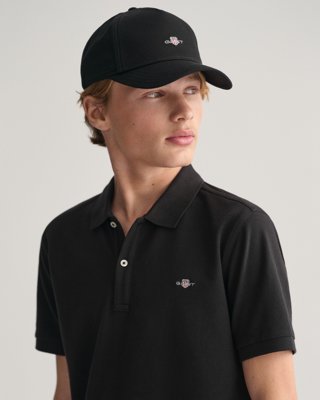 GANT - Piquéskjorte med logo til ungdom black