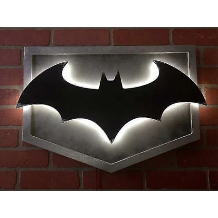 Batman Led Yövalo Supersankari 3D Seinävalaisin Tunnelma Logo Valo Kodin Sisustus Yölamppu_Super Lahja