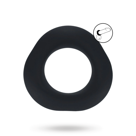 Ergo Liquid Silicone Cockring - Black