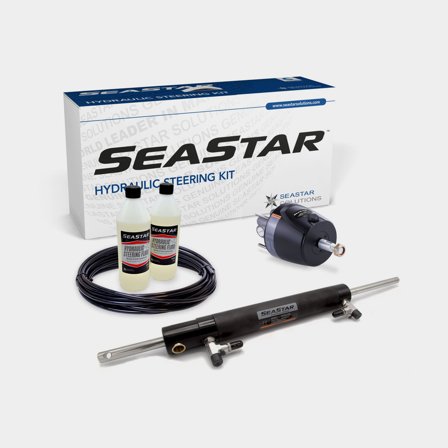 Hydraulstyrningspaket SeaStar, till drev för inombordare upp till 300 hk + rattpump + hydraulslang + olja + cylinder HC5326-3