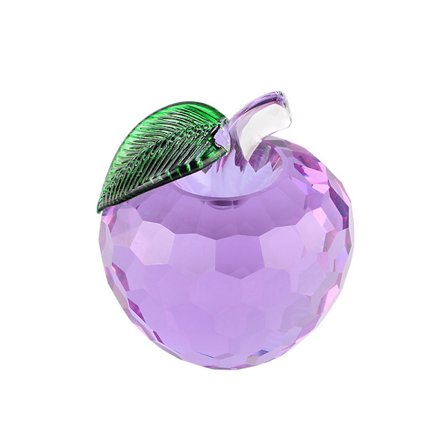 1 stk Ametyst Krystall Eple, Krystall Eple Ornamenter, Stein