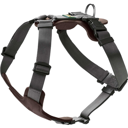 Hunter - Dog Harness Mixed Aalborg Brown M-L Chest 63-96cm - Hund - Halsbånd - ZOO.no