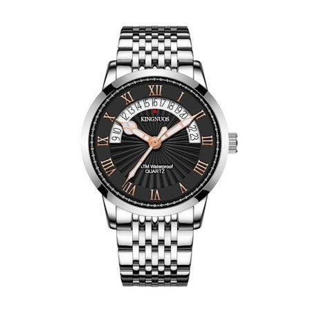 Uusi muodikas madonreikä valaiseva teräsnauhakello