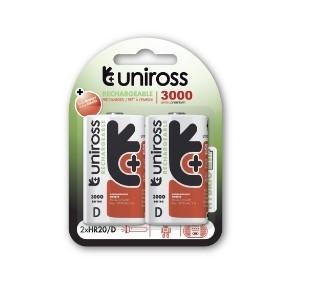 UNIROSS Batteri - BP2 D 3000 NIMH HYBRIO - Genopla, deliget batteri, Er opladt ved købstidspunkt - Kla, r til brug