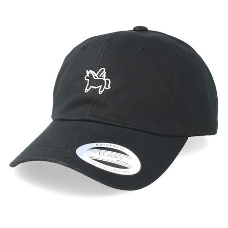 Unicorns - Schwarz unconstructed Cap - Little Unicorn Black Dad Cap / Unconstructed @ Hatstore