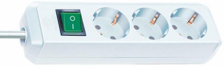 Brennenstuhl BS Grenuttag Eco 3-vägs, 3m