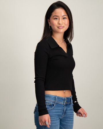 Grunt Wiky Blouse Sort Toppe/Bluser Pige - Kids Brand Store