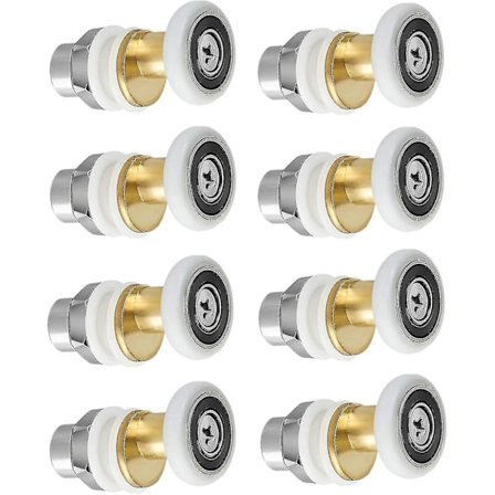 Dusjdør - Rullespinnhjul for dusjdør Skyvedører Dørrullers erstatningshjul 8 stk 19 mm