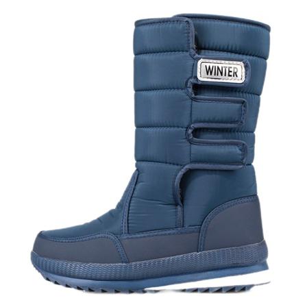 Unisex Casual Round Toe Mid Calf Boot Platform Vintervarma Skor