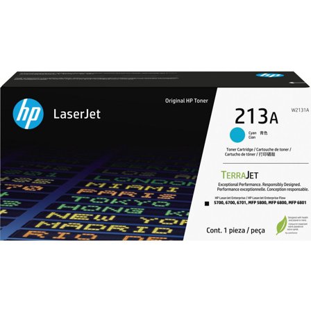 HP Toner W2131A 213A 3K cyan - Lyreco - Toner och bläck - Tonerkassetter - Toner HP