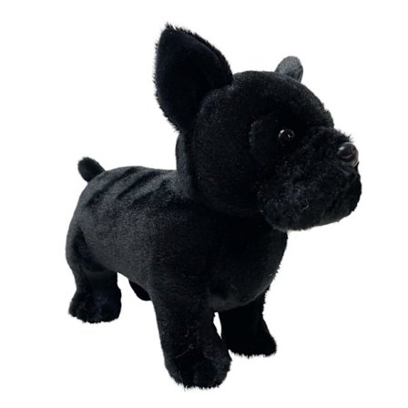 Söt Bulldog Plyschleksak Fylld Kudde Mjuk Bekväm Hudvänlig Plyschleksak för Barn Födelsedag Thanksgiving Gåvor