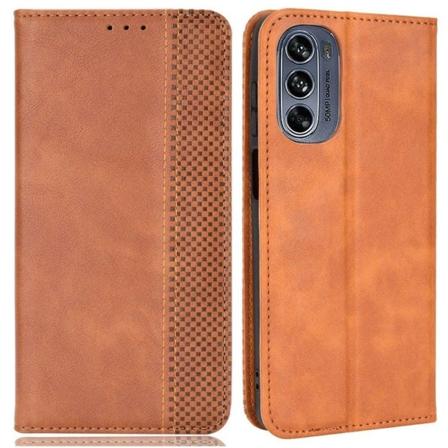 Bofink Vintage Motorola Moto G62 5g Læder Etui - Brun Brown