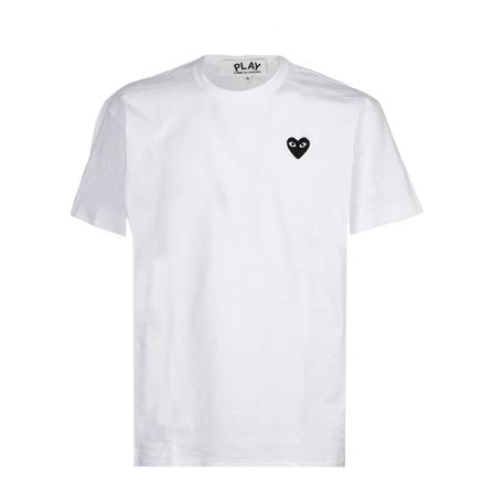 Comme des Garçons Play, T-Shirts Wit, Heren, Maat:L