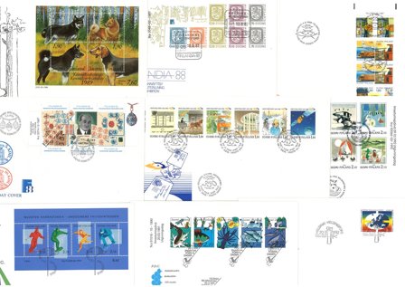 Finland - 9 forskellige FDC