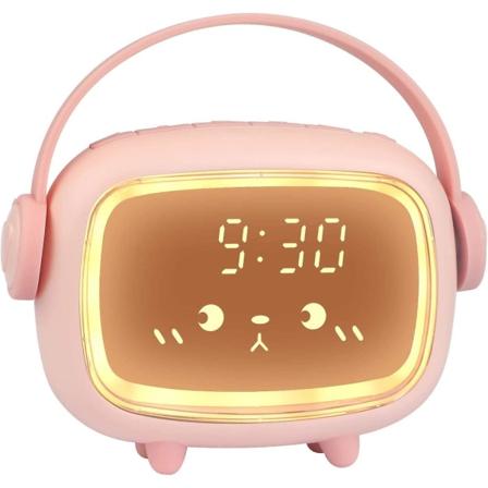 sysy Digital Kids Alarm Clock, Boys Girls Alarm Clock with Light Snooze Alarm Countdown Timer Justera