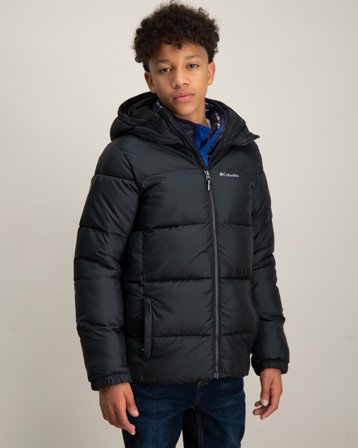 Columbia Puffect Hooded Jacket Czarny Kurtki Chłopiec - Kids Brand Store