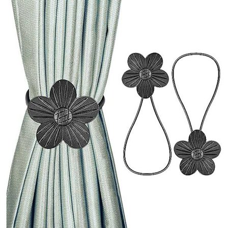 Gardinknappar, Vintage Magnetiska Gardinknappar, Hartsblomma Gardin Draperi Hållare Fönster Gardin Spänne Hållare Artistiska Gardinknappar för
