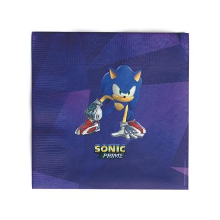 Pappersservett Sonic 33x33cm 20-pack Blå