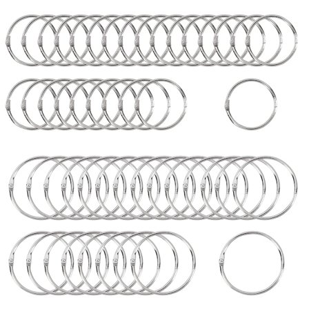 100 stk Bokringer 2 Størrelser 20mm 30mm for Memo Fotoalbum Bok