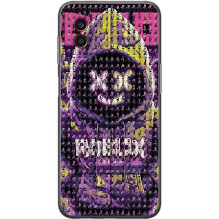 Yhteensopiva Puhelinkuori Samsung Samsung Galaxy Xcover6 Pro Roblox-huppari suunniteltu sadoista pienistä Roblox-hahmoista, luova mosaiikkisuunnittel