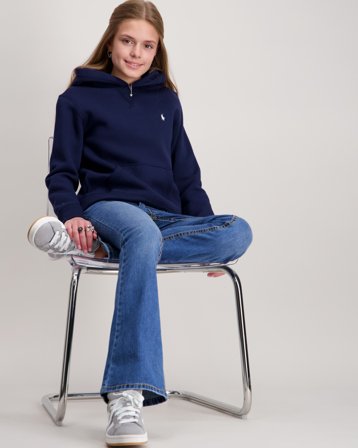 Polo Ralph Lauren Fleece Hoodie Blå Huvtröjor/Hoodies Tjej - Kids Brand Store