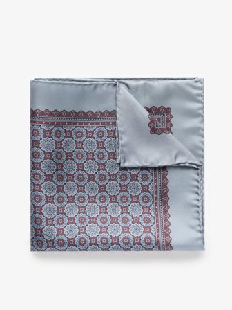 John Henric Men's Blaues Einstecktuch Size Onesize