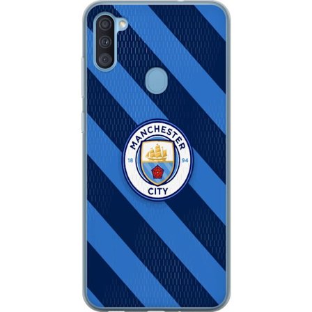 Kompatibelt Mobilskal till Samsung Samsung Galaxy A11 Paris Saint-Germain klubbmärke med Eiffeltorn, blå cirkulär logotyp med röd mittlinje och de