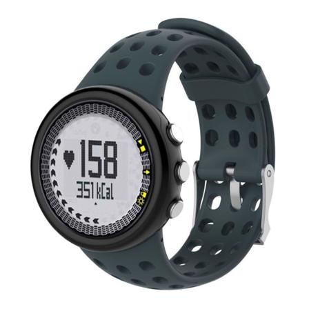 Suunto M1 M2 M4 M5 erstatnings sportsurrem i thermoplastik (TPE) til mænd - Grøn med sort skær Green